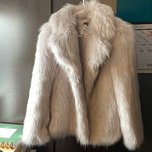 Top Shop Fur Gray Coat